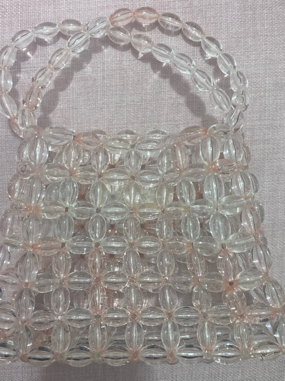 Zara Pink Beaded Handbag